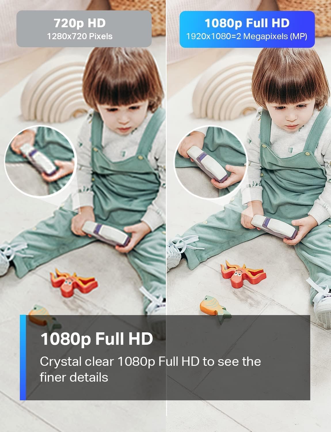 TP-Link Tapo C100 Smart Home Security WiFi Camera - 1080p Full HD