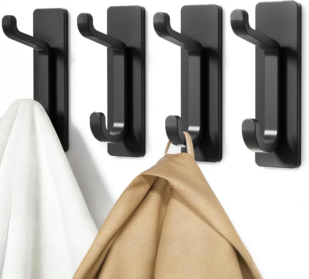 4 Pack Self Adhesive Double Wall Hooks