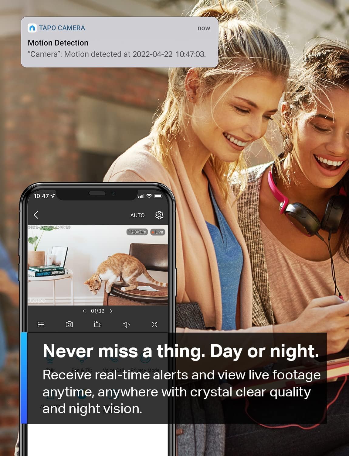 TP-Link Tapo C100 Smart Home Security WiFi Camera - 1080p Full HD