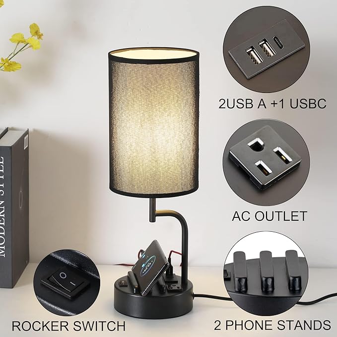 Dream Holder Table Lamp – Smart Charging &amp; Modern Style